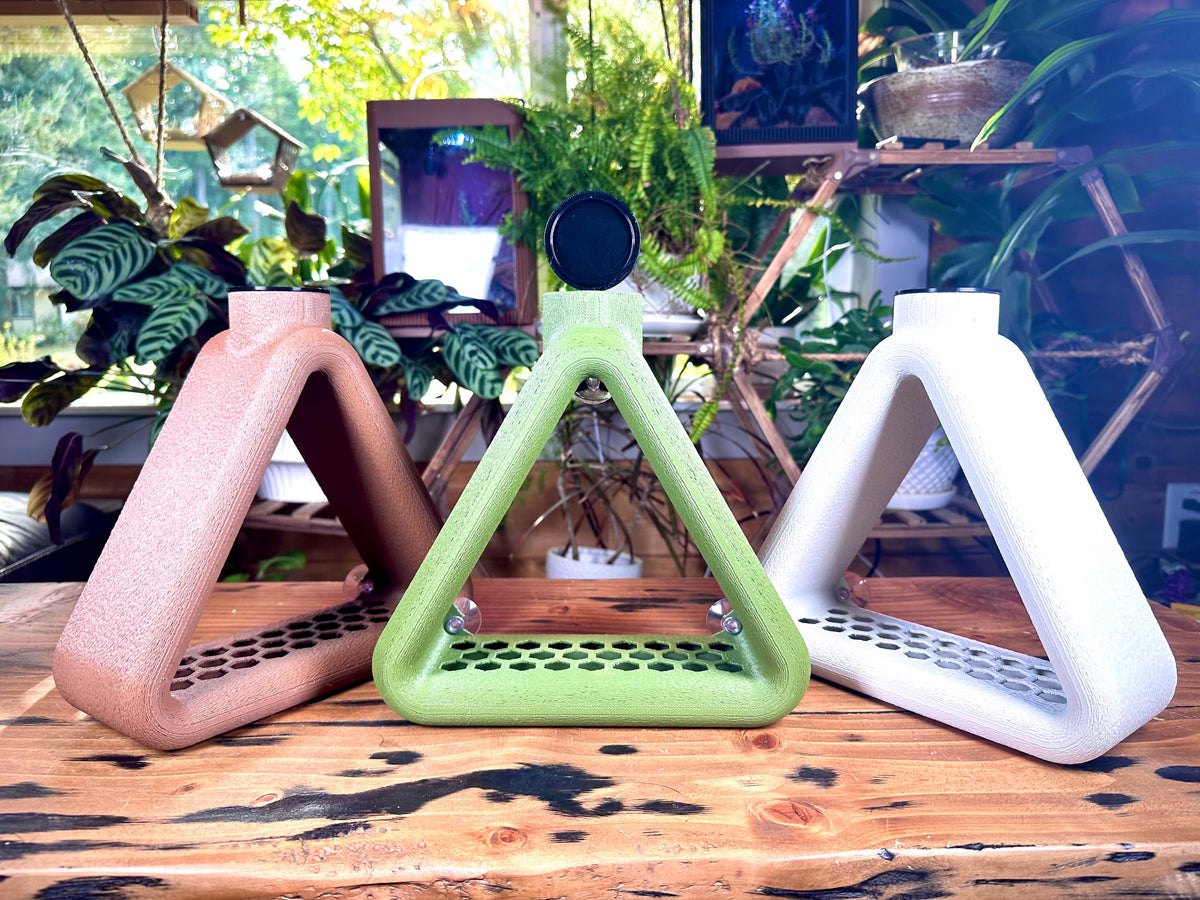 Window Bird Feeder – FROSTO “TriView” | Suction Cup Mount