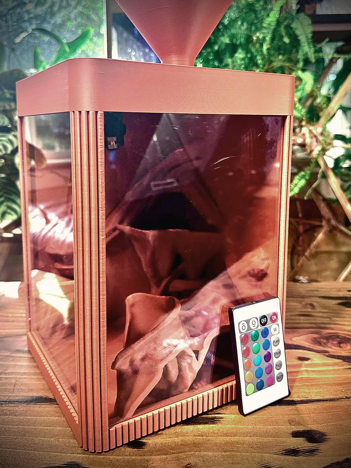Nano Terrarium  Vivarium – All-in-One Micro Habitat with Built-In Sprayer & Light