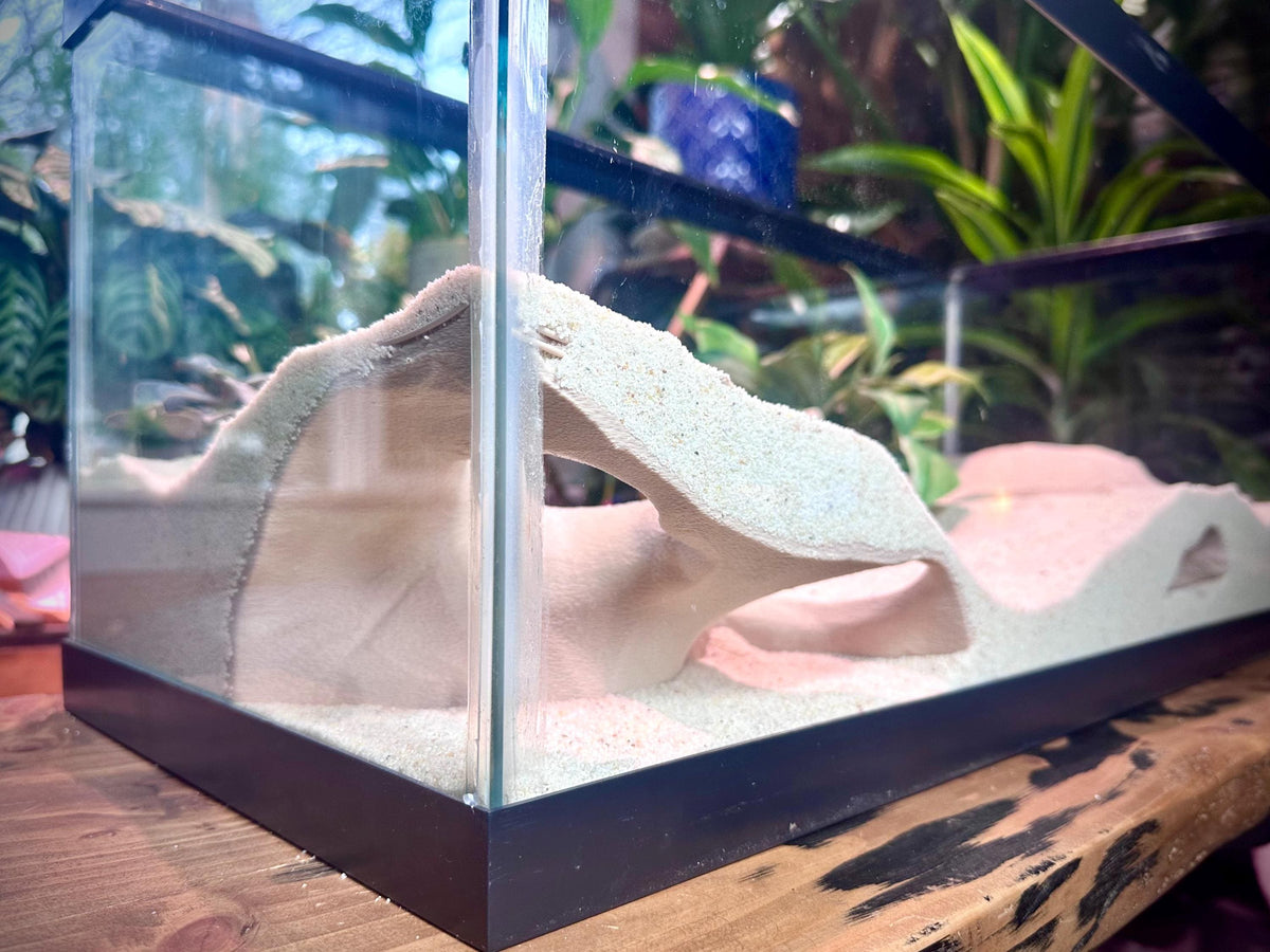Corner Aquarium  Terrarium Cave Hideout – Decorative Shelter for Fish & Reptiles