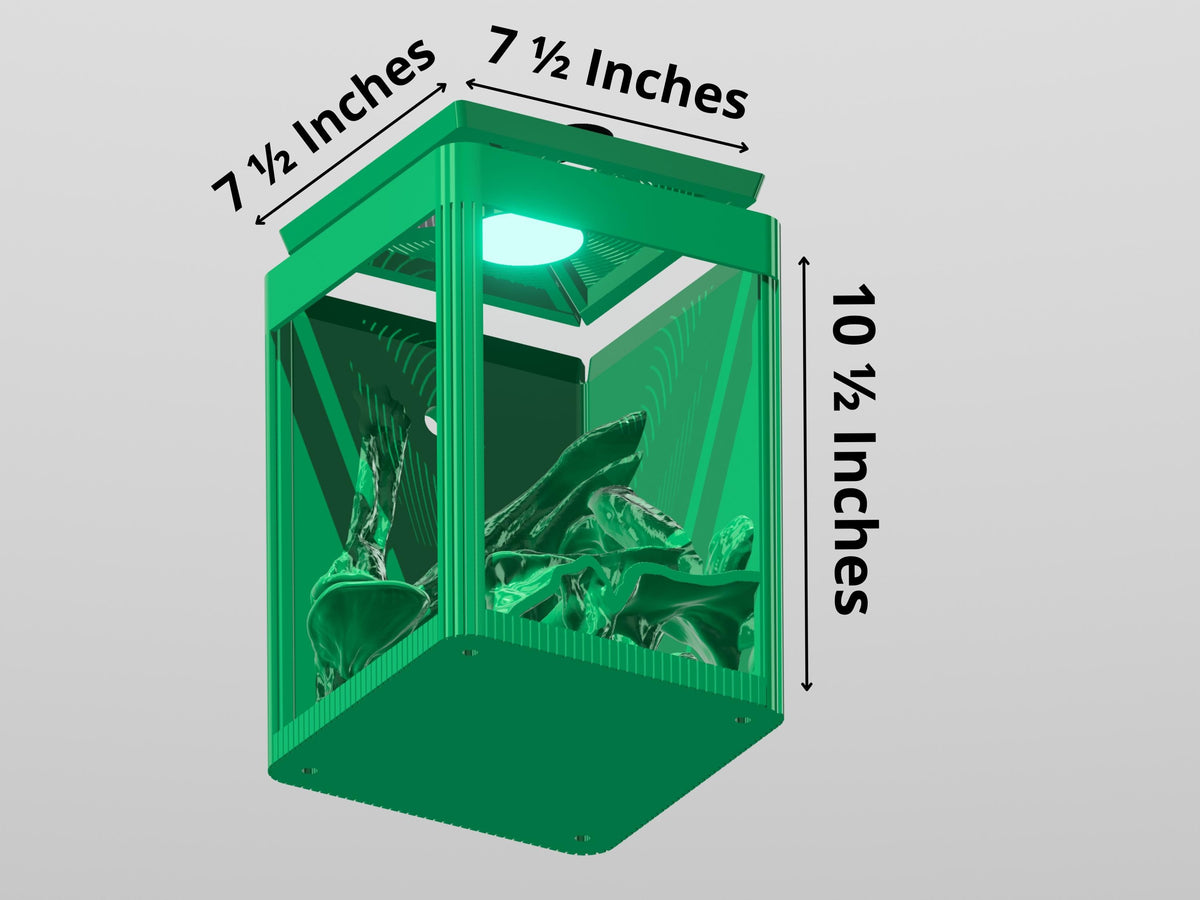 Nano Terrarium  Vivarium – All-in-One Micro Habitat with Built-In Sprayer & Light